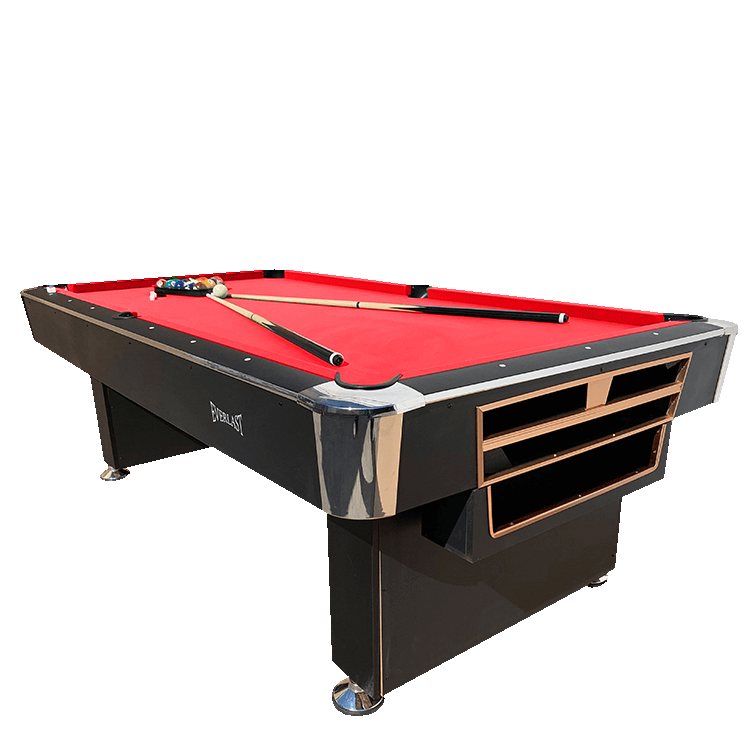 โต๊ะพูล POOL BILLIARD TABLE รุ่น V.2 ขนาด 8 ฟุต สักหลากแดง_3