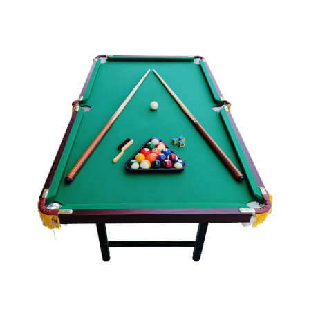 โต๊ะพูลพับได้ POOL BILLIARD รุ่น V.20 ขนาด 5 ฟุต สักหลาดสีเขียว_4