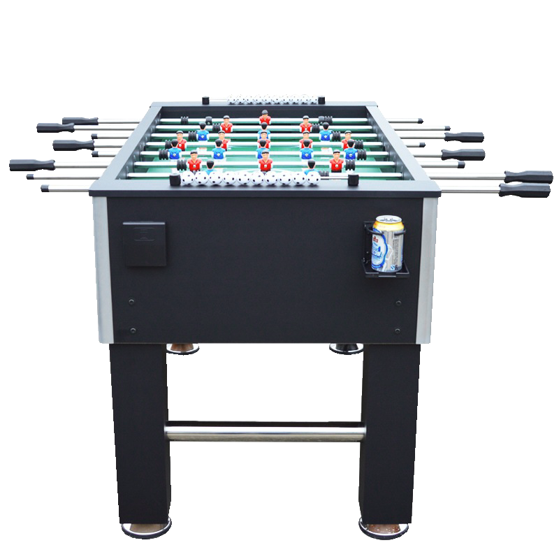 โต๊ะโกล์ โต๊ะฟุตบอลมือหมุน POOL BILLIARD รุ่น V.1 สีดำล้วน_2