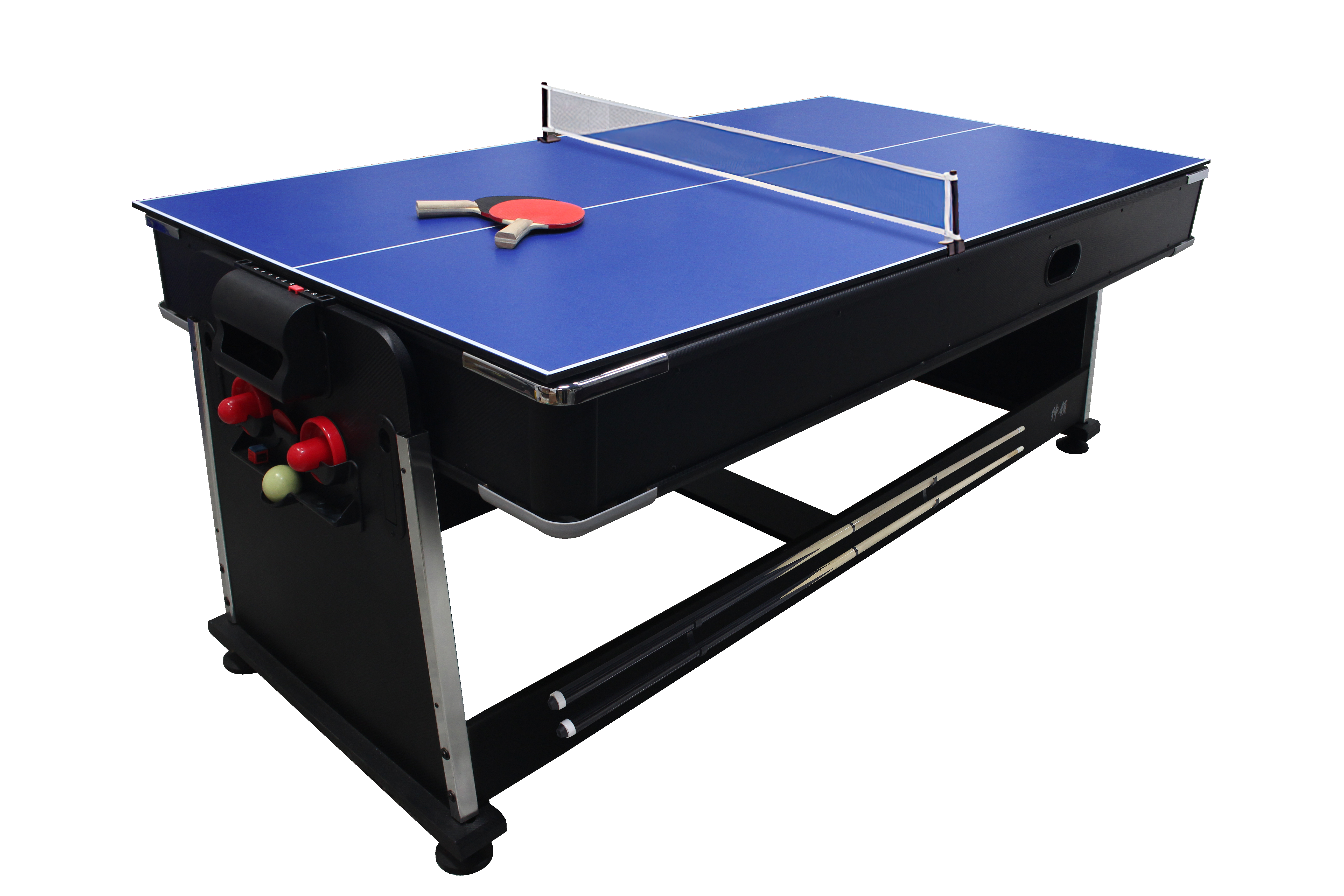 โต๊ะพูล 4IN1 POOL BILLIARD อุปกรณ์พร้อมเล่น ขนาด 7ฟุต สักหลาดเขียว_2