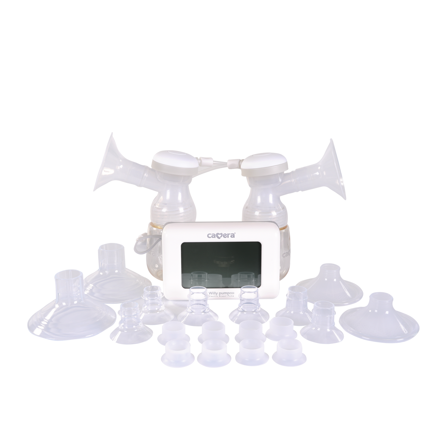 เครื่องปั๊มนมไฟฟ้าแบบคู่ CAMERA WILLY PUMP ทวินแยกมอเตอร์การทำงาน แรงดูด 300 MMHG
