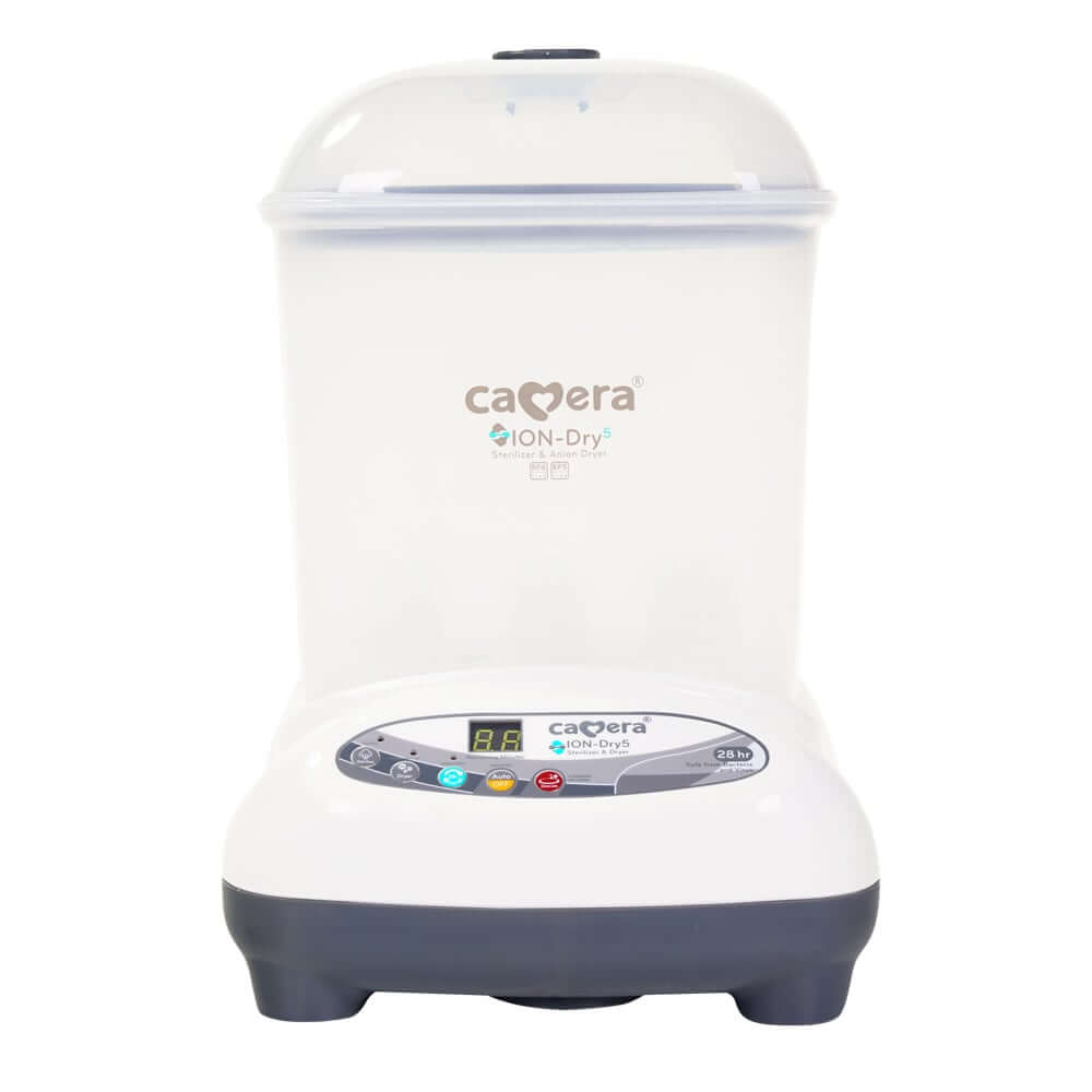 เครื่องนึ่งฆ่าเชื้อพร้อมอบแห้ง CAMERA รุ่น IONDRY 5 อบลมร้อน ปล่อยประจุลบ โหมดปลอดเชื้อ 28 ชั่วโมง