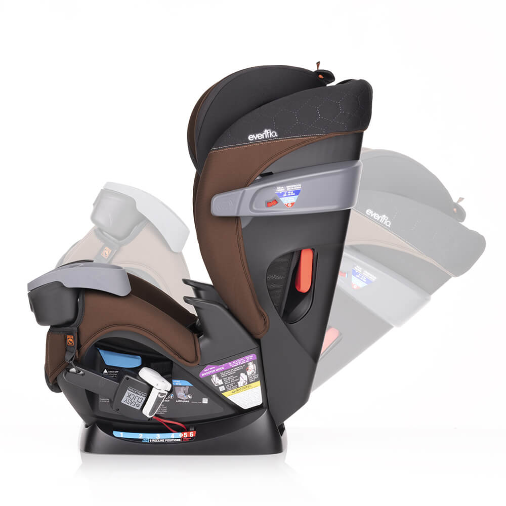 คาร์ซีท ALL-4-ONE EVENFLO สำหรับแรกเกิด-12ปี พร้อมระบบ SENSOR SAFE คอยเตือนเมื่ออยู่ห่างเด็ก สีน้ำตาล