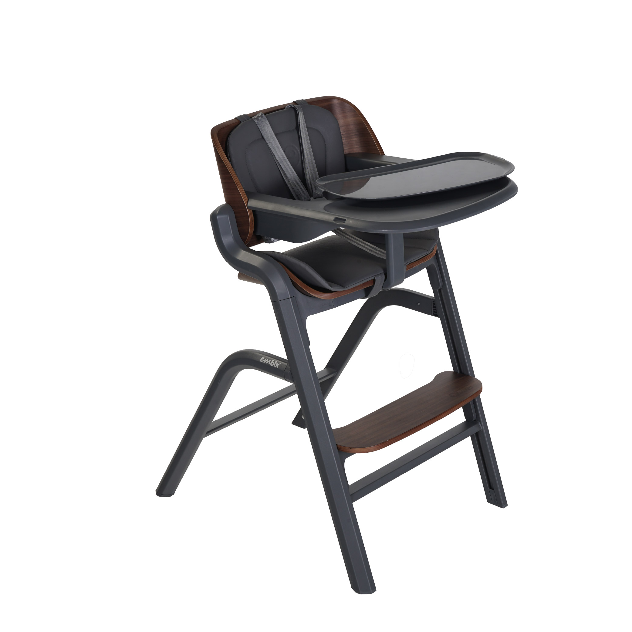 เก้าอี้ทานอาหารเด็ก EMBIX OKU สี OAK WOOD GREY