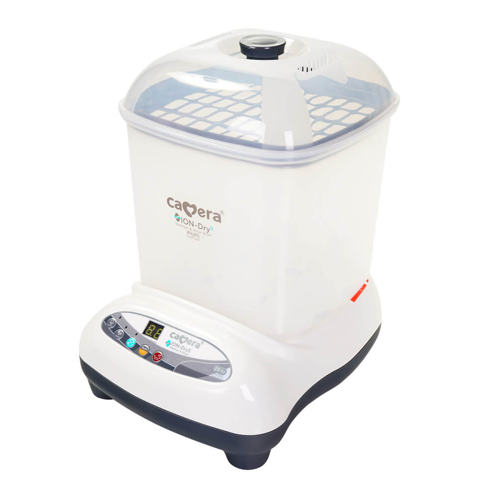 เครื่องนึ่งฆ่าเชื้อพร้อมอบแห้ง CAMERA รุ่น IONDRY 5 อบลมร้อน ปล่อยประจุลบ โหมดปลอดเชื้อ 28 ชั่วโมง