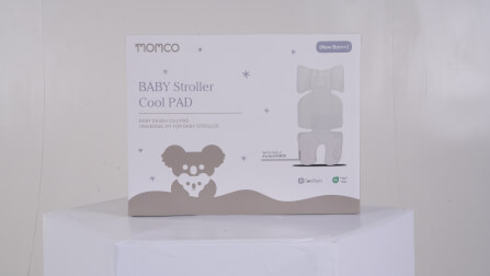เบาะรองนอนรถเข็น MOMCO สีขาว ระบายอากาศได้_4