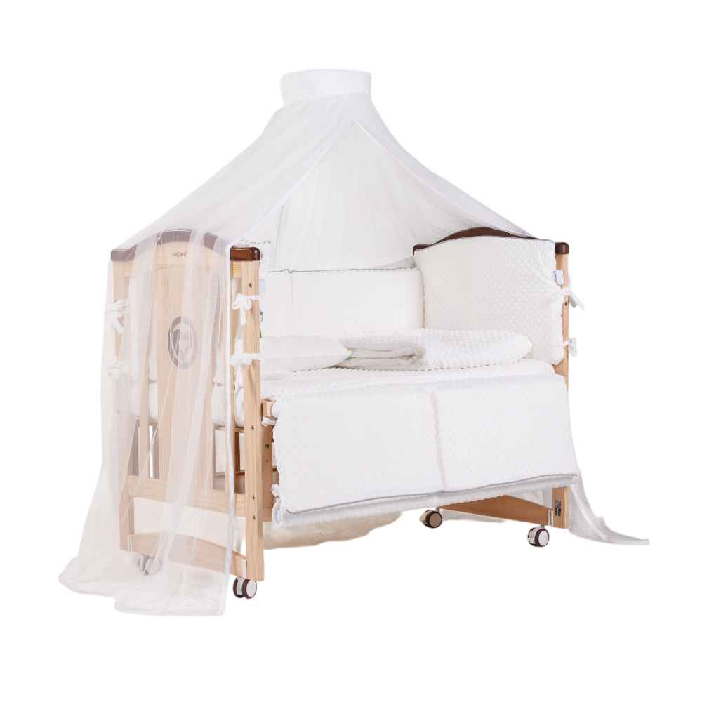 เตียงไม้สำหรับเด็ก CAMERA รุ่น ZLEEP COT เบาะผ้าปุ่ม สัมผัสนุ่มพิเศษ_0