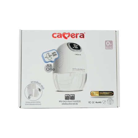 เครื่องปั๊มน้ำนมไฟฟ้าไร้สาย CAMERA รุ่น WILLY PUMP SLIM เครื่องบางและน้ำหนักเบา_2