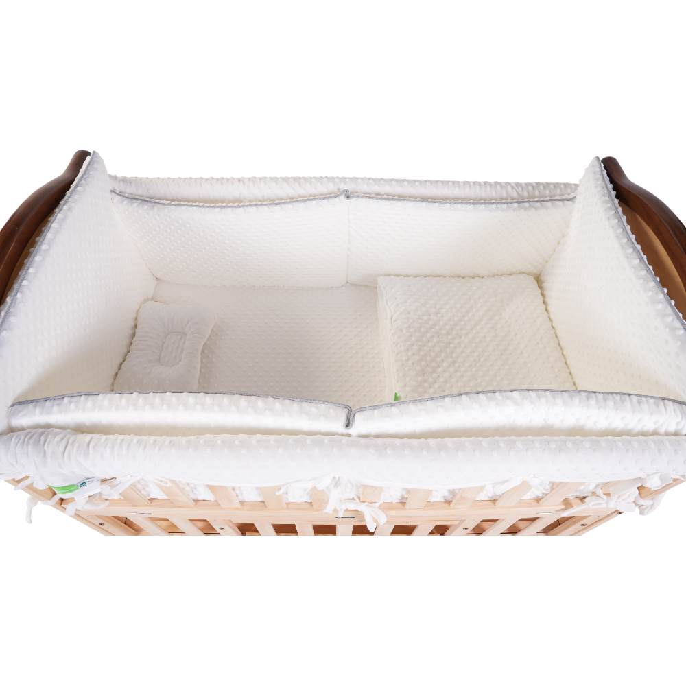 เตียงไม้สำหรับเด็ก CAMERA รุ่น ZLEEP COT เบาะผ้าปุ่ม สัมผัสนุ่มพิเศษ_2