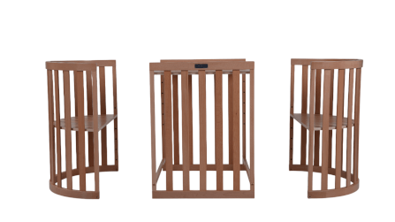 เตียงเด็ก MOMCO SOVA WOODEN COT พร้อมมุ้ง ปรับขนาดได้ 6 รูปแบบ สีไม้ธรรมชาติ_5