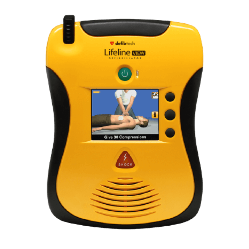 เครื่องกระตุกหัวใจไฟฟ้าชนิดอัตโนมัติ DEFIBTECH รุ่น LIFELINE VIEW มีหน้าจอ