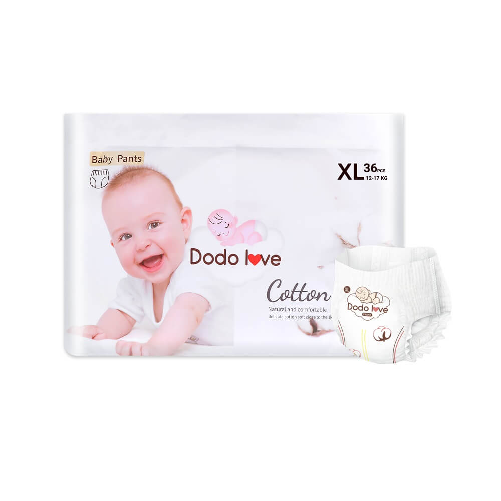 ผ้าอ้อมสำเร็จรูป DODOLOVE ดับเบิ้ลซอฟต์ ออร์แกนิก ท็อปชีท ขนาด XL/36 ชิ้น