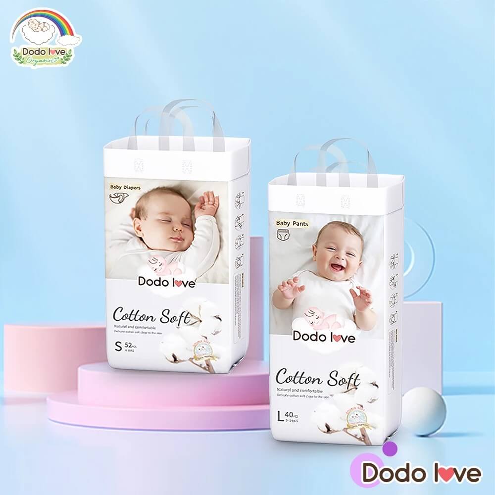 ผ้าอ้อมสำเร็จรูป DODOLOVE ดับเบิ้ลซอฟต์ ออร์แกนิก ท็อปชีท ขนาด XXL/32 ชิ้น_2
