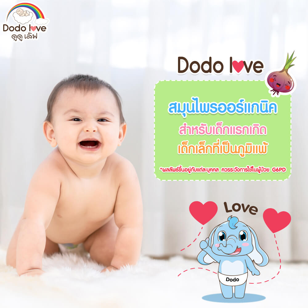 สติ๊กเกอร์หัวหอม DODOLOVE ออร์แกนิค 1 กล่อง 6 ชิ้น สีเหลือง_4