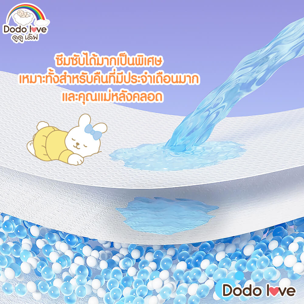 ผ้าอนามัยแบบกางเกง DODOLOVE ไซส์ XL - XXL (แพ็ก 10 ห่อ)_4