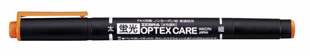 ปากกาไฮไลท์ 2 หัว ZEBRA OPTEX CARE 10C แพ็ค 10 สี