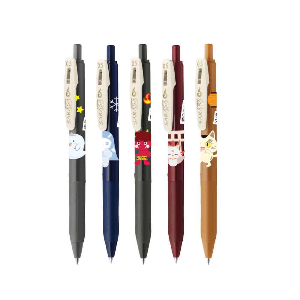 ปากกาเจล ZEBRA LM 0.5 มอนสเตอร์ ชุด A แพ็ค 5