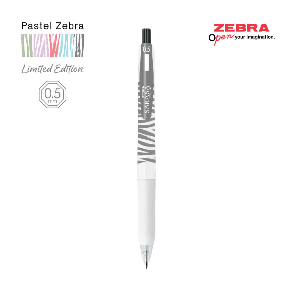 ปากกาเจล ZEBRA SARASA 0.5 ด้ามพาสเทล แพ็ค 5 ด้าม