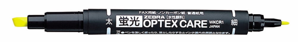 ปากกาไฮไลท์ 2 หัว ZEBRA OPTEX CARE 10C แพ็ค 10 สี
