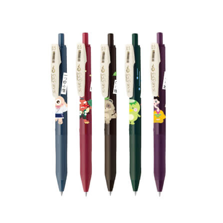 ปากกาเจล ZEBRA LM มอนสเตอร์ ชุด B แพ็ค 5 ด้าม_0