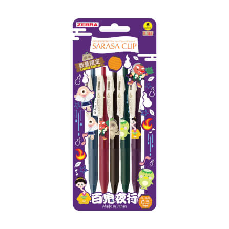 ปากกาเจล ZEBRA LM มอนสเตอร์ ชุด B แพ็ค 5 ด้าม_2