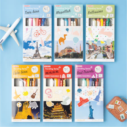 ชุดปากกาเจลและปากกาไฮไลท์ ZEBRA ธีม TRAVEL SPAIN 5 ด้าม_3