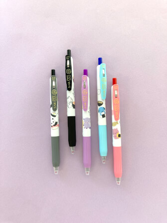 ปากกาเจล ZEBRA  SARASA CLIP 0.5 KAWAII ANIMAL  แพ็ค 5 ด้าม_7