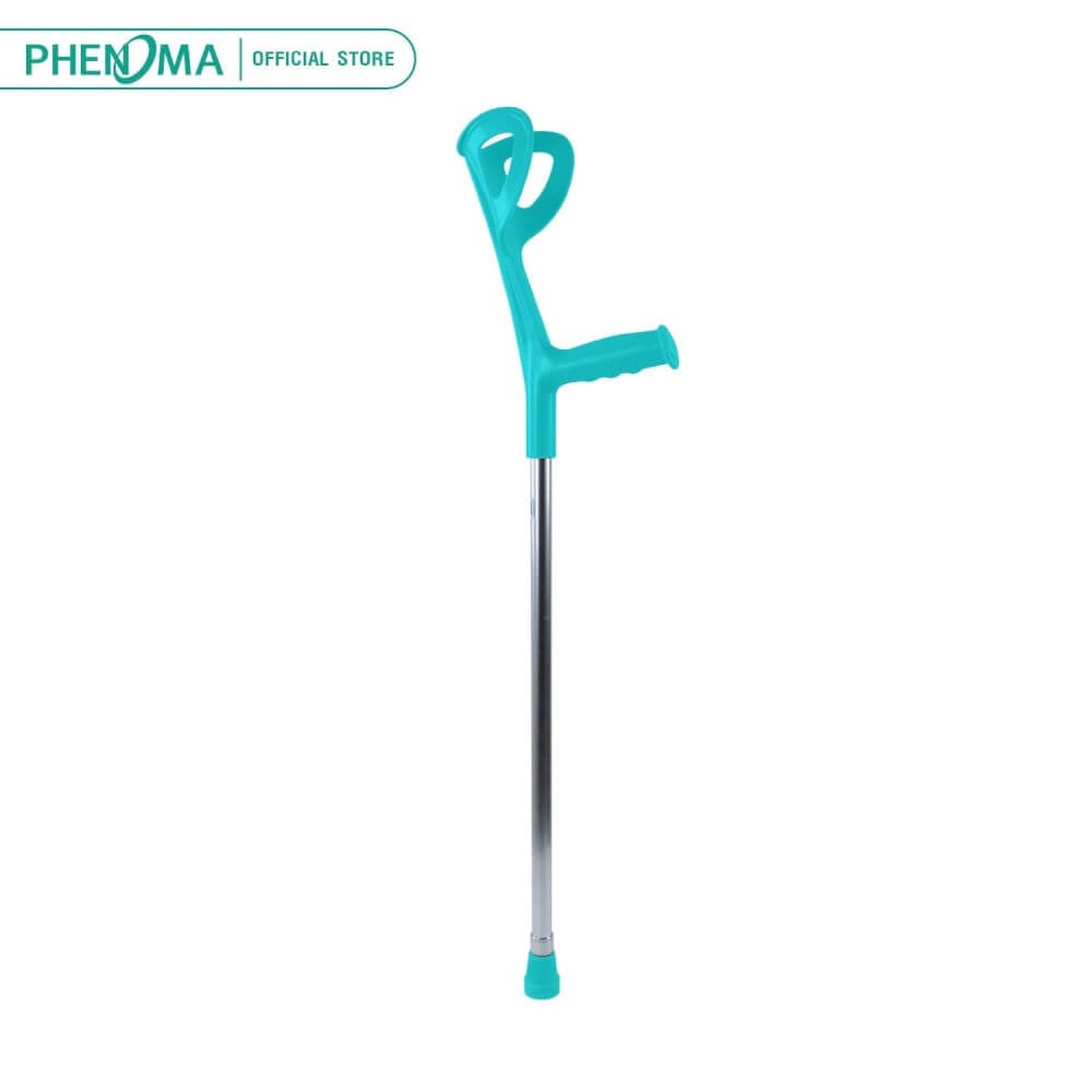 ไม้เท้าค้ำศอก PHENOMA ไม้เท้าช่วยพยุง ไม้ค้ำยัน อลูมิเนียม ปรับได้ 10 ระดับ แข็งแรง มั่นคง