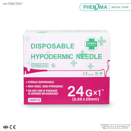 เข็มฉีดยา PHENOMA เบอร์ 24GX1