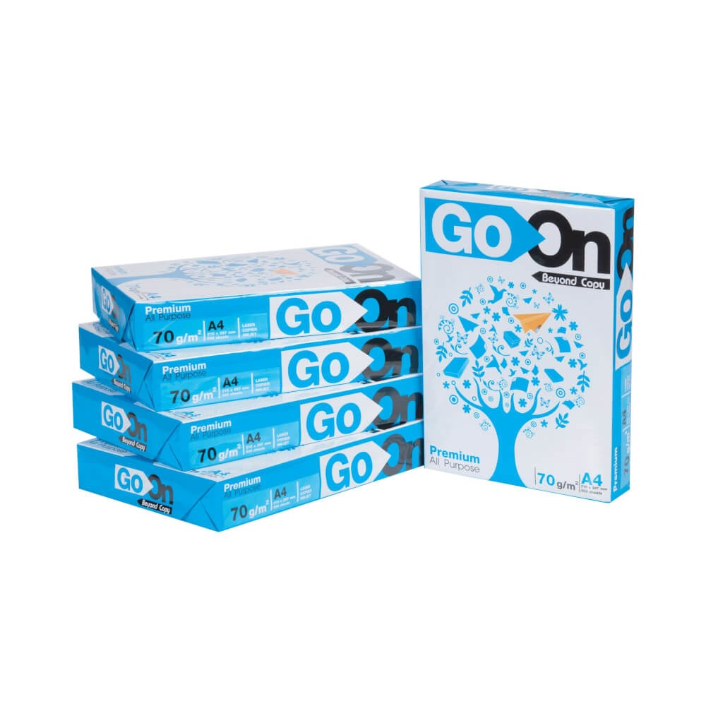 กระดาษถ่ายเอกสาร GO ON A4 70 แกรม 500 แผ่น (บรรจุ 1 รีม)_1