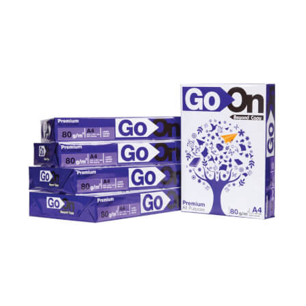 กระดาษถ่ายเอกสาร GO ON A4 80 แกรม 500 แผ่น (บรรจุ 1 รีม)_0