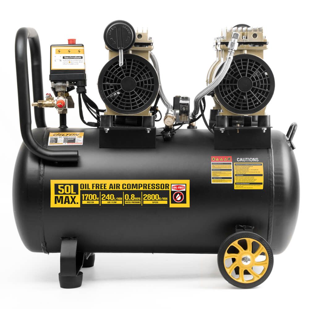ปั๊มลม OIL FREE DELTON รุ่น XCT-50L 50 ลิตร 1,700 วัตต์