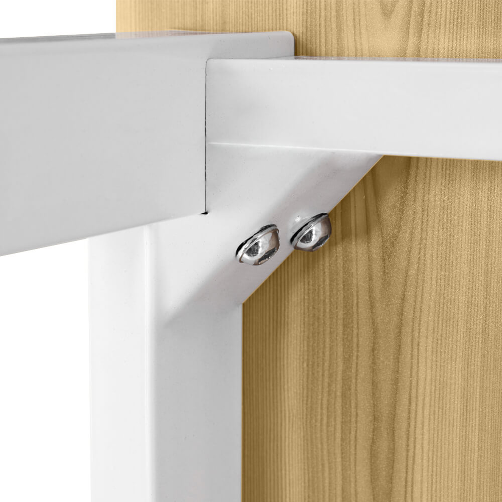 โต๊ะทำงาน InnHome รุ่น INH-140 ยาว 140 ซม. สี Light Walnut