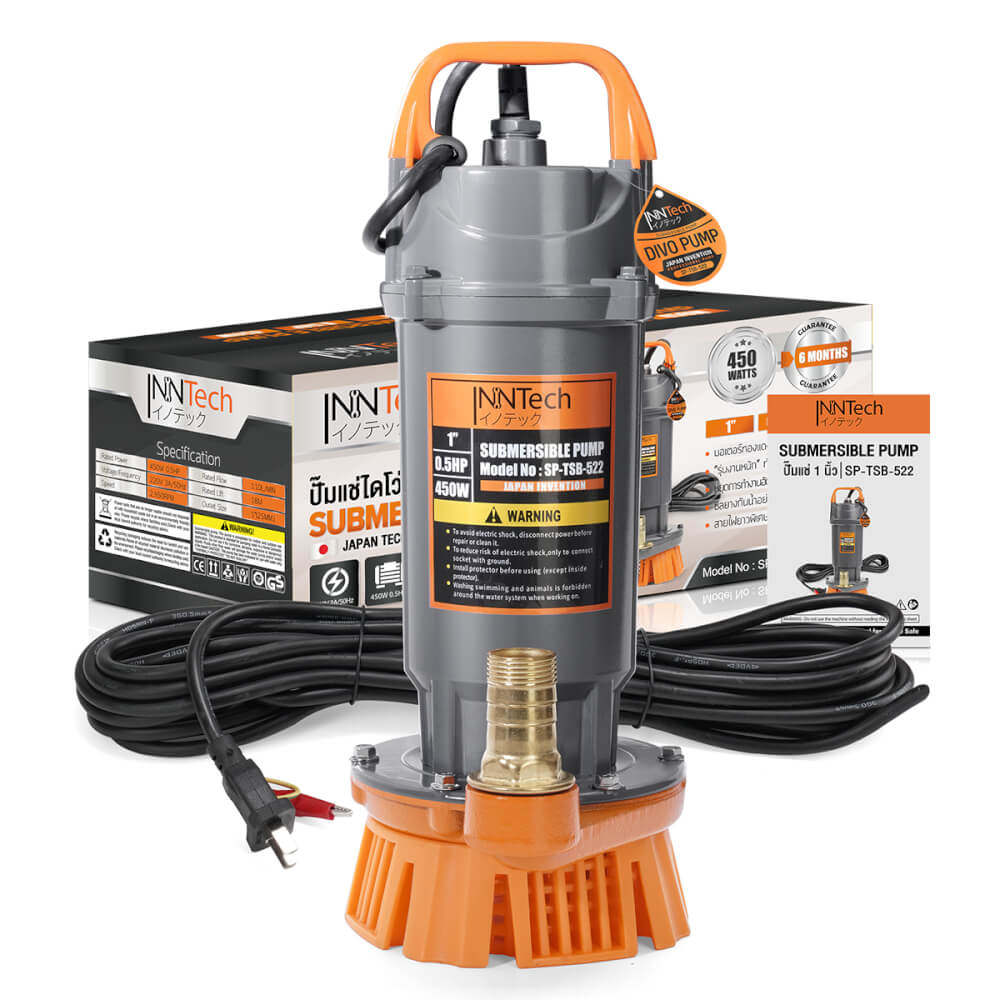 ปั๊มจุ่ม InnTech รุ่น SP-TSB-522 ขนาด 1 นิ้ว 0.5HP 450W