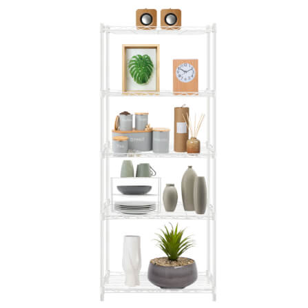 ชั้นวางของ 5 ชั้น INNHOME รุ่น Z5 ขนาด 55 ซม. สีขาว_5