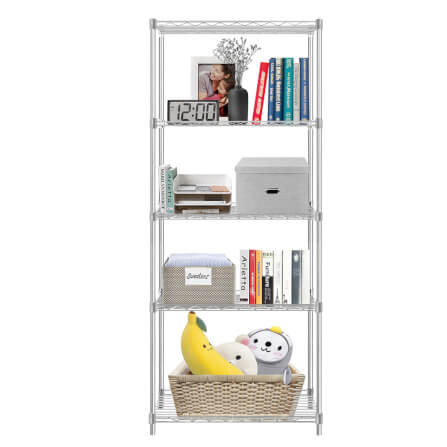 ชั้นวางของ 5 ชั้น INNHOME รุ่น Z5 ขนาด 55 ซม. สีเงิน_6