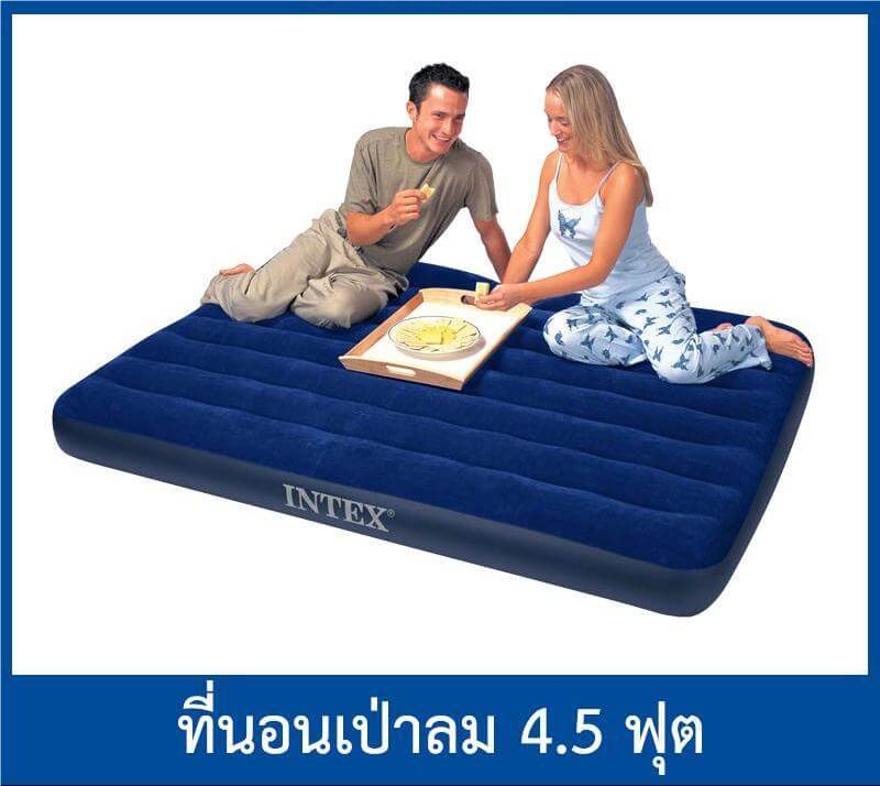 ที่นอนเป่าลม 4.5 ฟุต INTEX รุ่น CLASSIC DOWNY AIR BED_0