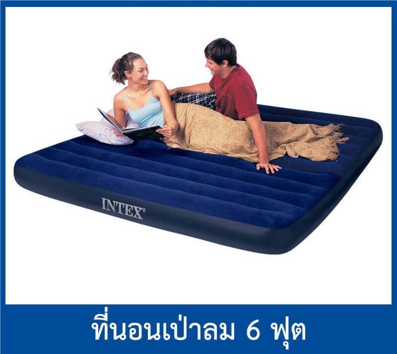 ที่นอนเป่าลม 6 ฟุต  INTEX รุ่น CLASSIC DOWNY AIR BED_0