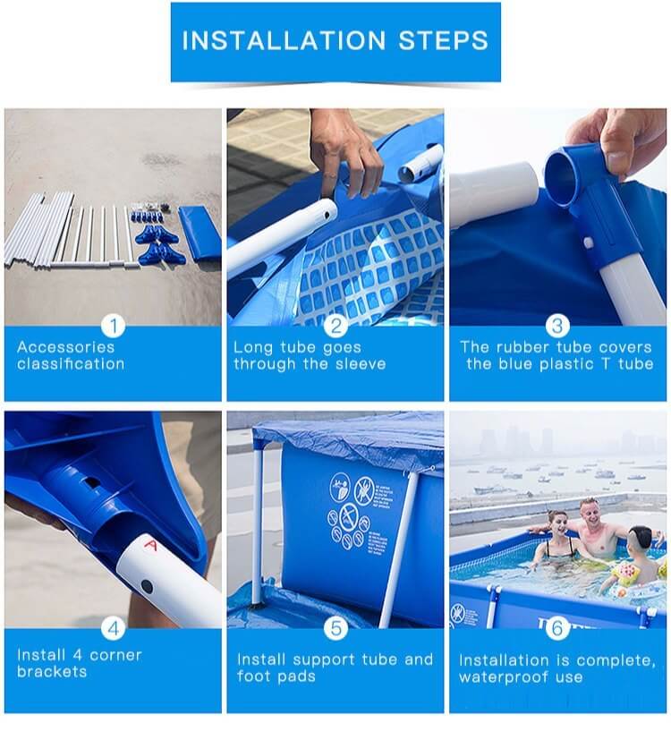 สระน้ำเป่าลม INTEX รุ่น METAL FRAME 4.5 เมตร