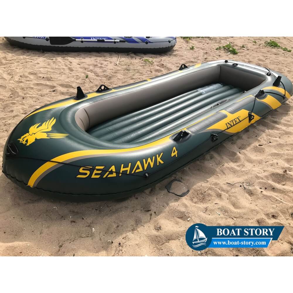 เรือยาง INTEX รุ่น SEAHAWK 4 นั่งได้ 4 ท่าน  อุปกรณ์ครบพร้อมปั๊มสูบลม