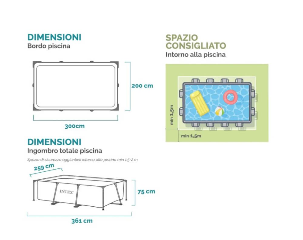 สระน้ำเป่าลม INTEX รุ่น METAL FRAME 3 เมตร_6