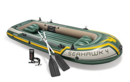 เรือยาง INTEX รุ่น SEAHAWK 4 นั่งได้ 4 ท่าน  อุปกรณ์ครบพร้อมปั๊มสูบลม_0