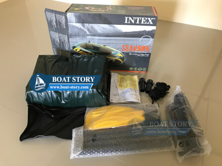 เรือยาง INTEX รุ่น SEAHAWK 3 นั่งได้ 3 ท่าน  อุปกรณ์ครบพร้อมปั๊มสูบลม_10