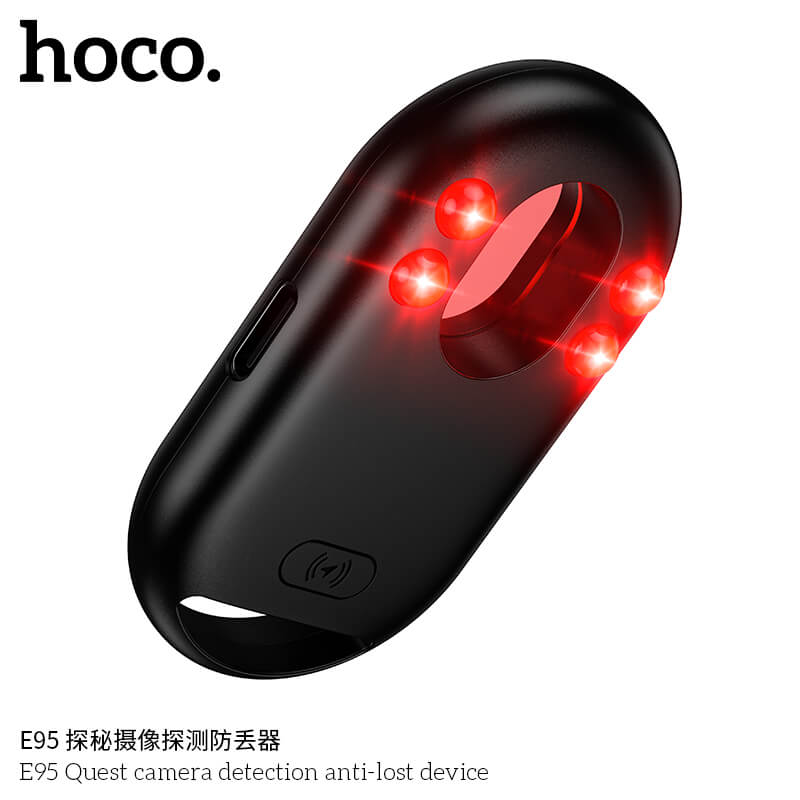 อุปกรณ์ติดตามจีพีเอสและ ตรวจจับกล้องแอบถ่าย HOCO E95 สำหรับ APPLE สีดำ_9