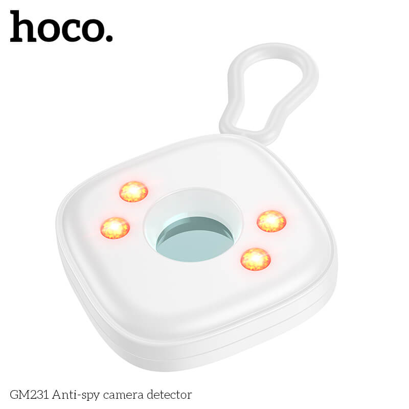 เครื่องตรวจจับกล้องอินฟาเรด HOCO GM231 ป้องกันการแอบถ่าย เพิ่มความปลอดภัย ตรวจจับระยะ 5 เมตร สีขาว