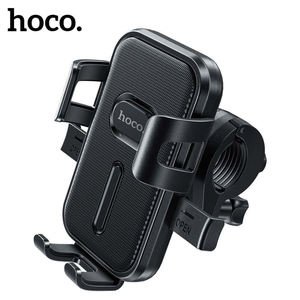 ที่ยึดมือถือมอเตอร์ไซค์ HOCO HK67 รองรับแฮนด์ 15-24 มม. สำหรับมือถือ 4.5-7 นิ้ว หมุนได้ 360 องศา สีดำ_9