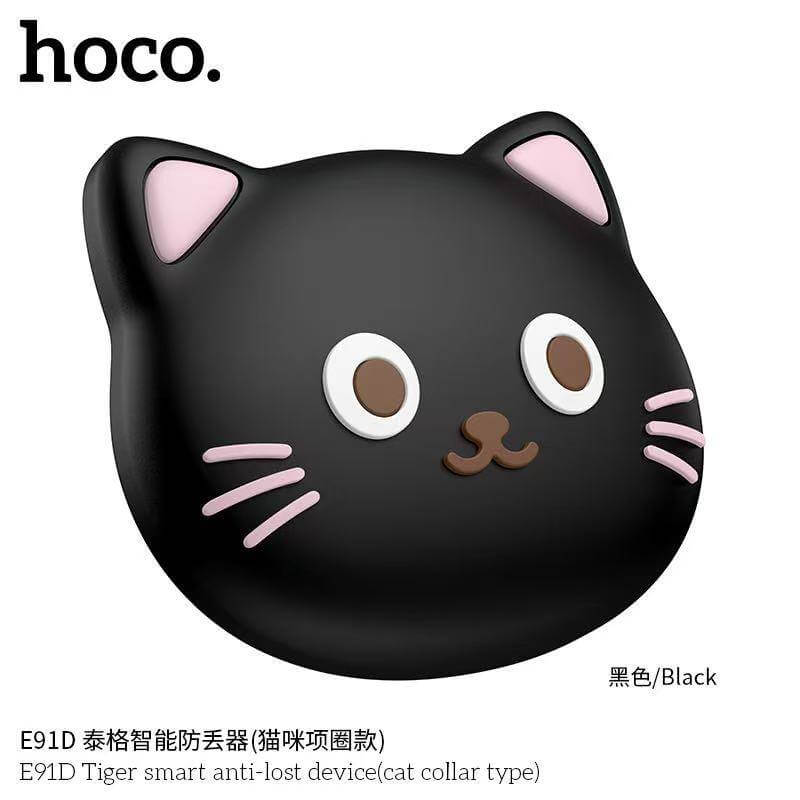 อุปกรณ์ติดตามสัตว์เลี้ยง HOCO E91D อุปกรณ์ติดตามจีพีเอส แบบติดปลอกคอ สำหรับ APPLE IOS สีดำ