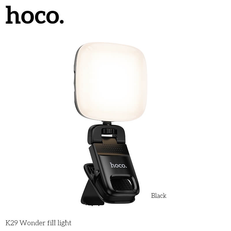 ไฟ LED อเนกประสงค์ HOCO K29 สีดำ ปรับความสว่างได้ 9 ระดับ หมุนได้ 360°_9