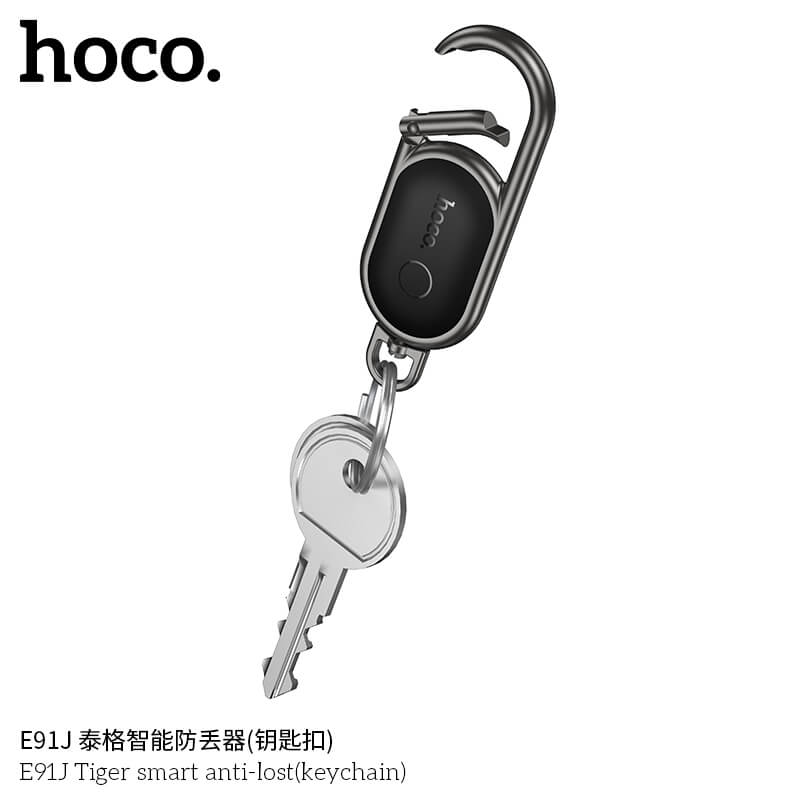 อุปกรณ์ติดตามจีพีเอส HOCO E91J สีดำ รูปแบบพวงกุญแจ สำหรับ รองรับ APPLE FIND MY_9