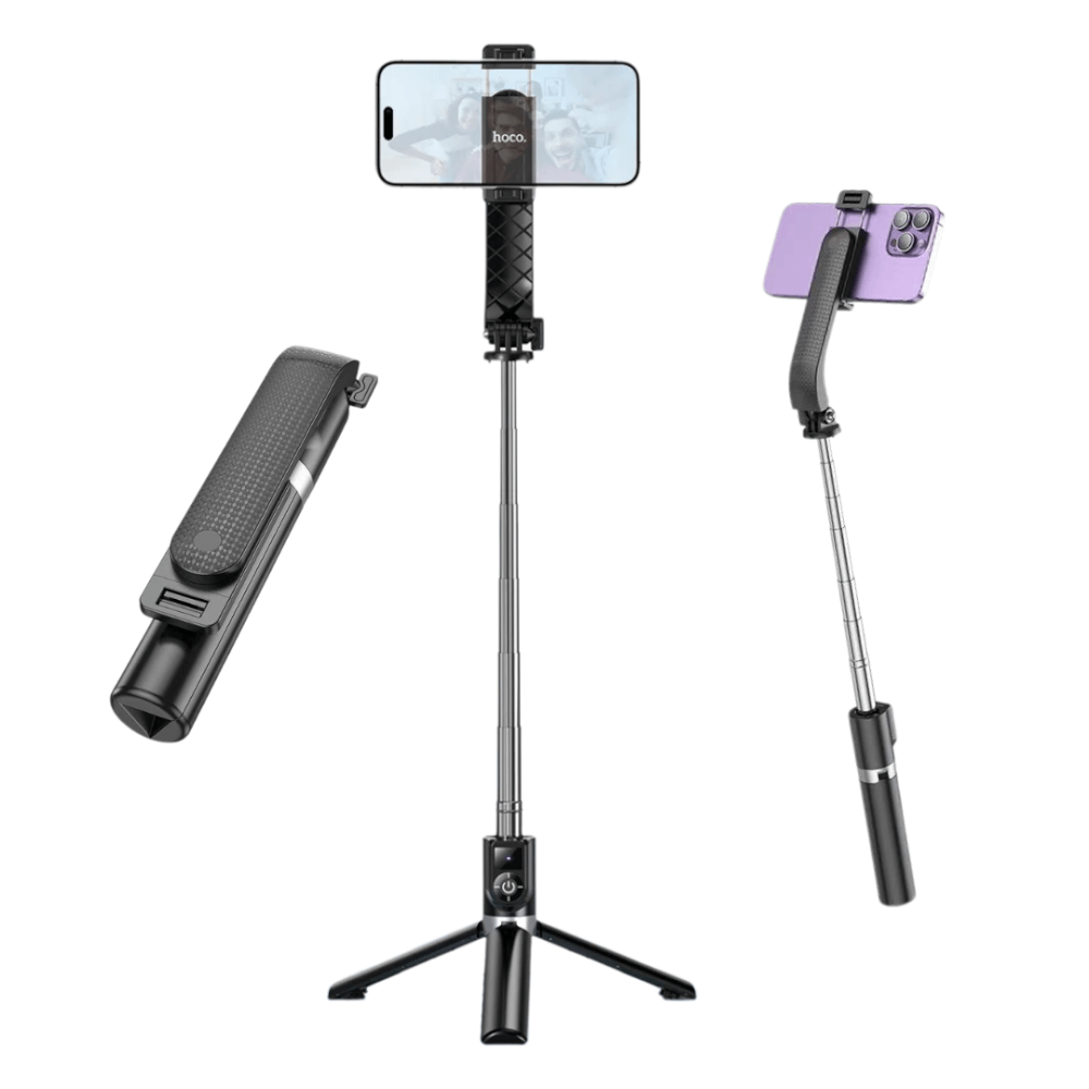 ขาตั้งมือถือ HOCO K20 หมุนได้ 360&deg; ยืดสูงสุด 980MM พร้อมรีโมทบลูทูธ